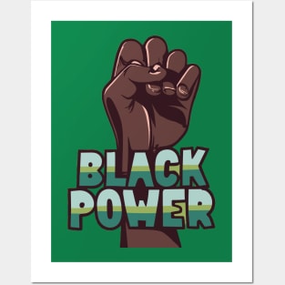 Black Power Fist Posters and Art